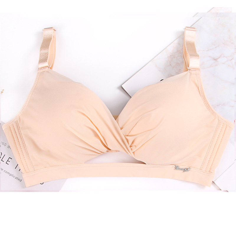 南极人(NanJiren)内衣女无钢圈 小胸聚拢上托文胸 夏季无痕少女上托胸罩