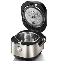 美的(Midea)电压力锅 MY-HT5087PG 5L 精钢厚釜 IH电磁加热 压力饭煲 预约功能 保温功能 定时功能