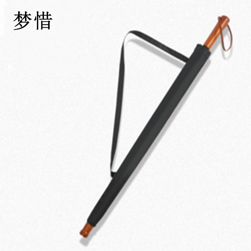 梦惜 半自动钢骨玻纤伞架 碰击布 木质直柄雨伞 YF-L2021010/把高清大图