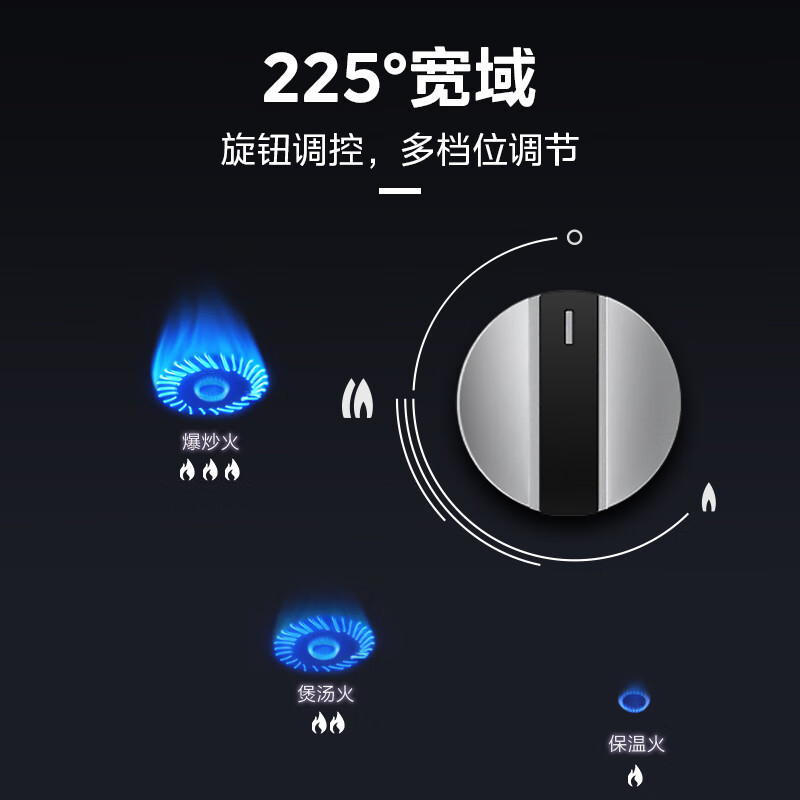 美的(Midea)燃气灶 天然气 4.5KW大火力台嵌两用 一级能效灶具 JZT-QW08**