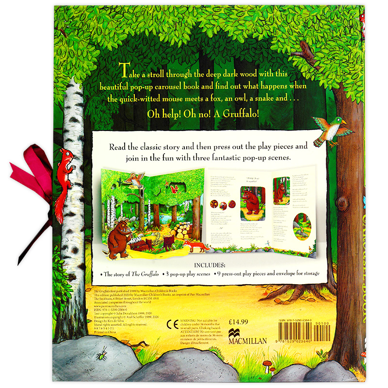 [正版]咕噜牛旋转立体书 英文原版 The Gruffalo Carousel Book 茱莉娅唐纳森 桂冠作家 幼儿高清大图
