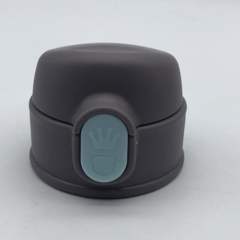 按钮皇冠深灰按钮蓝色儿童保温杯带吸管防漏杯盖配件便携学饮杯防漏