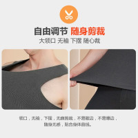 浪莎保暖背心男士保暖内衣无痕弹力双面磨毛无袖V领修身百搭打底衫 藏青色 L/170 灰色-XXL/180