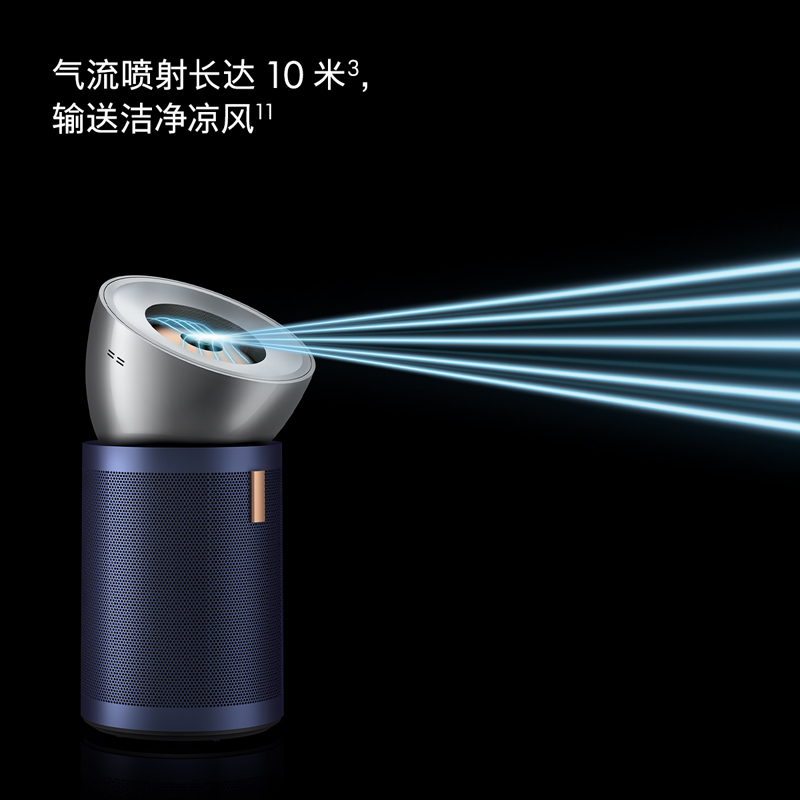 戴森(Dyson) 空气净化器BP03 镍蓝色 家用长效清除甲醛净化病毒实时监控