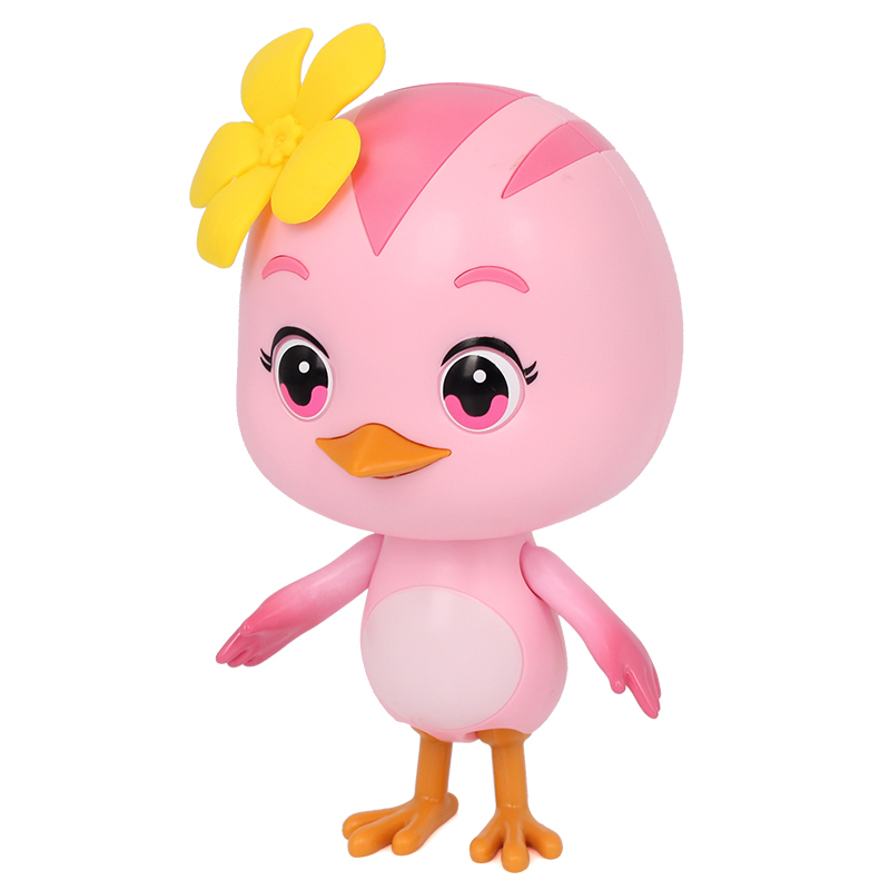 正版萌鸡小队动漫同款可动音乐公仔朵朵发声玩偶儿童玩具