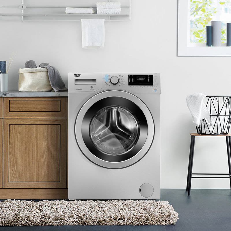 倍科(beko) WDW 8512 S 8公斤 洗衣机 洗干一体机 全自动滚筒洗衣机烘干机干衣机 欧洲原装进口(银灰色)图片