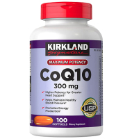 [心脏源动力]科克兰 Kirkland 辅酶Q10胶囊 高浓度300mg100粒 呵护心脏健康 调节三高 美国原装进口
