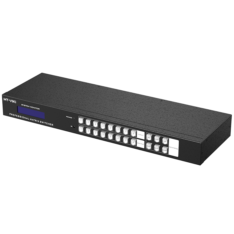 迈拓维矩 MT-HD88L hdmi矩阵8进8出高清4k音视频分配切换器解码器电脑笔记本会议服务器监控显示器投影仪切屏高清大图
