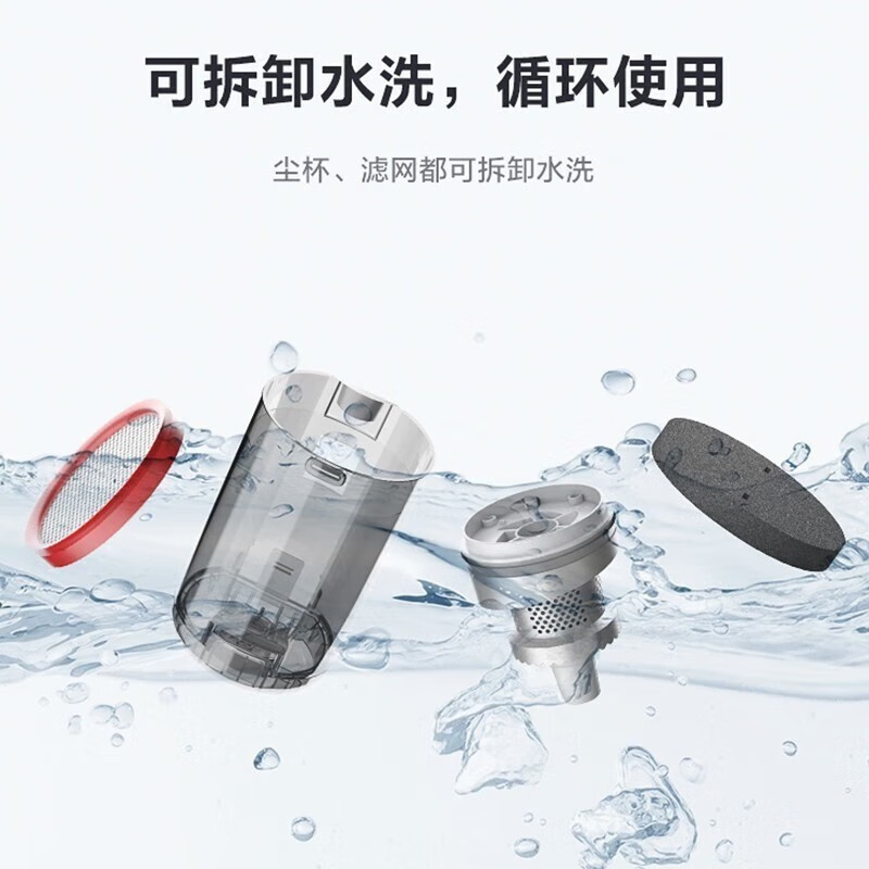 美的(Midea) 吸尘器无线推杆P60 手持大吸力双电机车载轻便家用二合一强力吸尘器高清大图