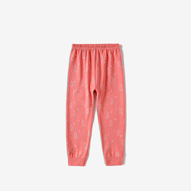 猫人儿童秋裤女童纯棉保暖裤中大童秋装小女孩棉毛长裤子全棉睡裤