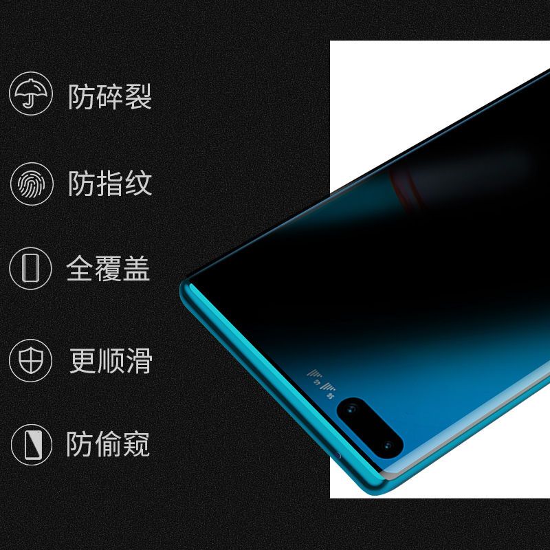 mate30pro钢化膜p30pro防窥膜p40pro手机膜m|防窥35度钛金膜*2片装+后膜神器 mate40pro+