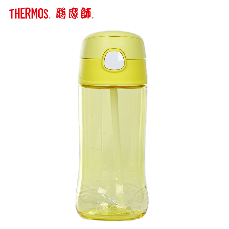 膳魔师(Thermos)F4011T儿童学生可爱卡通吸管杯膳魔師塑料杯牛奶杯子450ML 外出/家用 通用高清大图