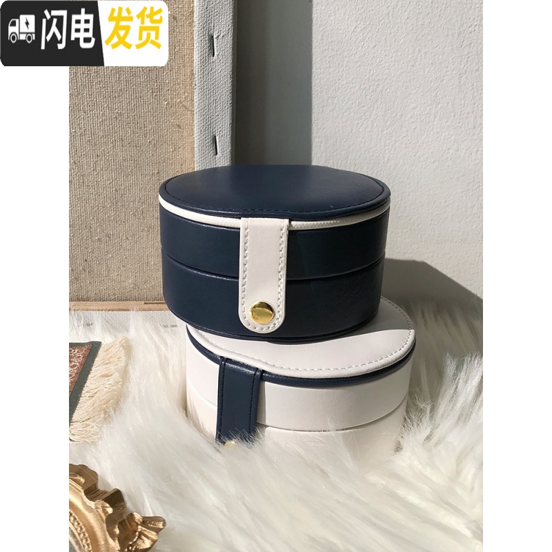 三维工匠少女宝藏盒 双层饰品收纳盒化妆台归类整理耳环便携式首饰盒高清大图