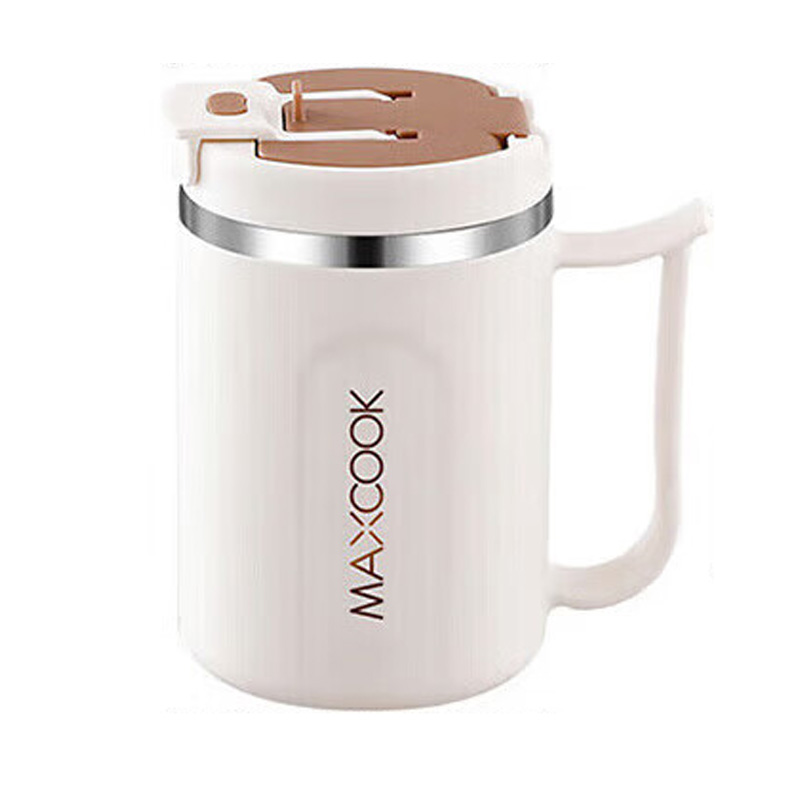 MAXCOOK美厨马克杯500ml握持舒适大容量咖啡色MCB6834