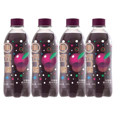 正广和 上海盐汽水夏季防暑降温碳酸汽水饮料 乌梅汽水360ml*4瓶