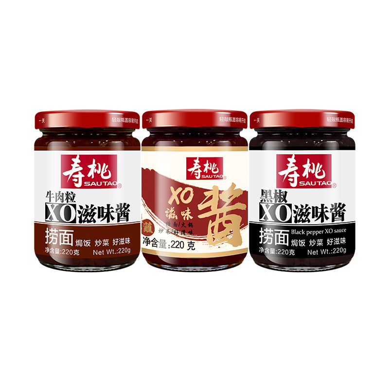 寿桃 Sautao 调味品寿桃拌面酱捞面酱拌饭酱xo酱牛肉粒酱黑椒酱3瓶 价格图片品牌报价 苏宁易购寿桃旗舰店