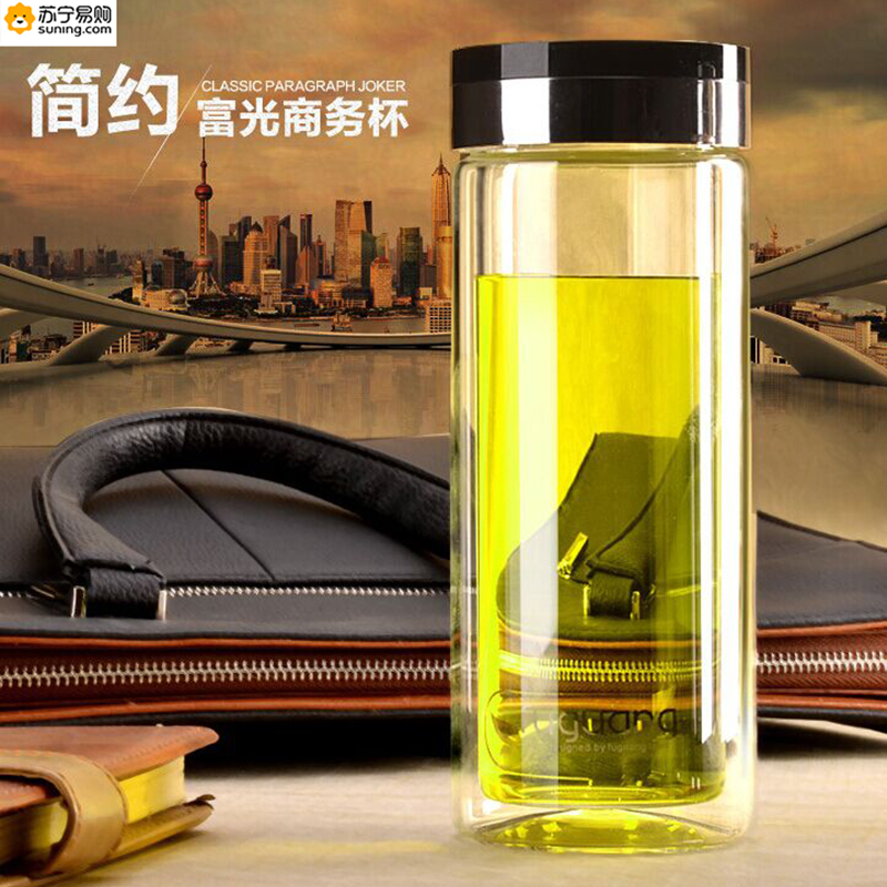 富光 双层玻璃杯 Z6007-280 100个起订