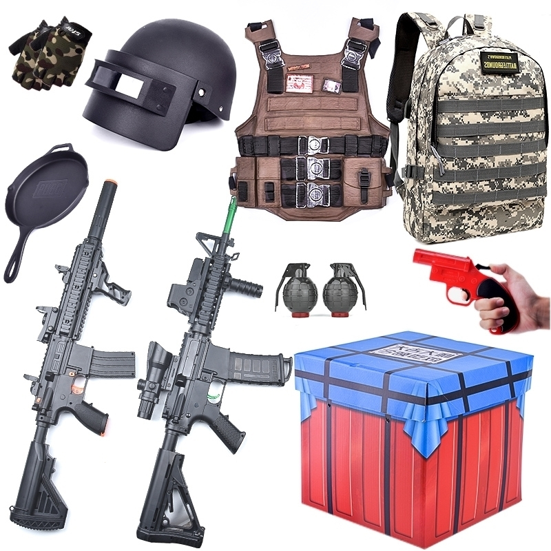 aug玩具枪绝地求生玩具套装儿童98k狙击awm吃鸡水弹m416突击步抢 m4a1