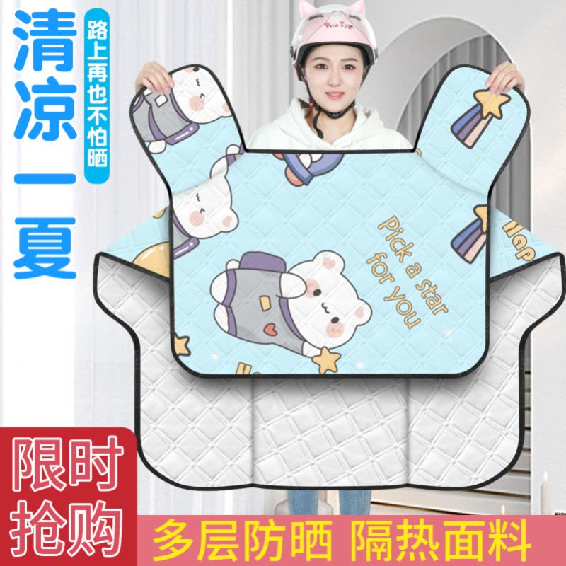 [补贴10%]电动摩托车挡风被夏季罩薄款电瓶车防水防风防雨春秋遮阳四季图片