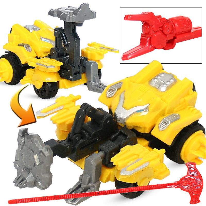 庄臣反斗战车玩具帝王龙剑刃虎巨神鹰儿童模块组装玩具车对战套装8702