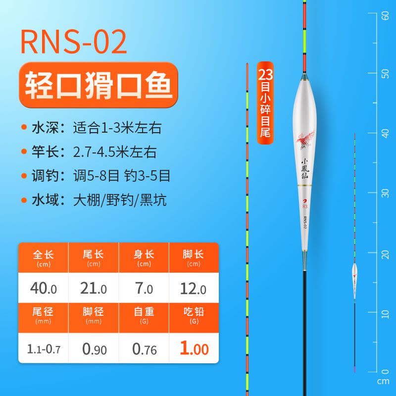 小凤仙轻口小碎目鲫鱼漂高灵敏正品纳米浮漂醒目浮标野钓漂防风浪图片