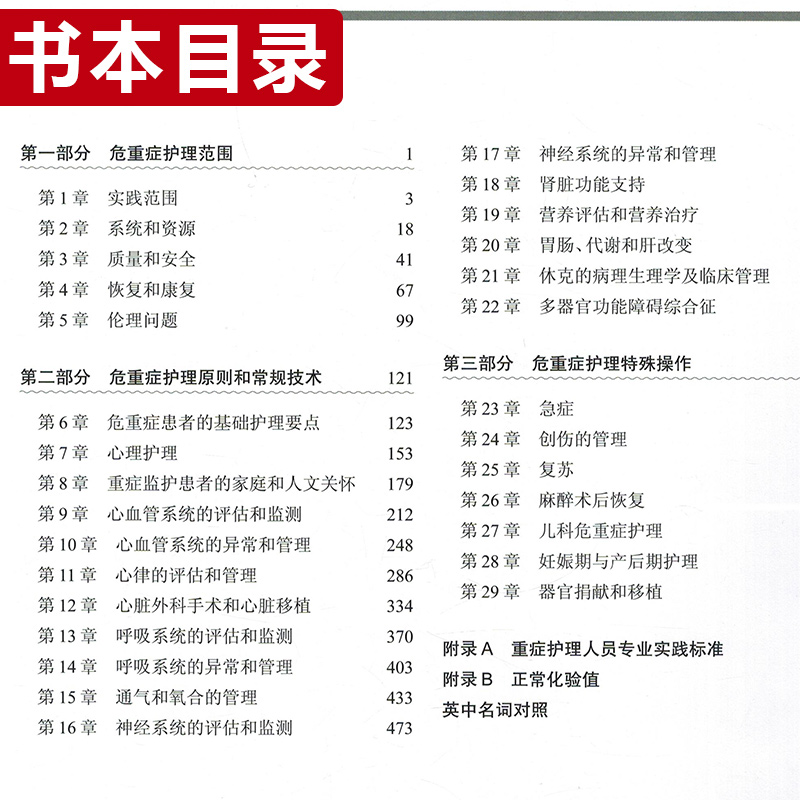 [正版] ACCCN重症护理第3版 主译李庆印 左选琴 孙红 急危重症护理学参考书 护士临床护理操作教程 人民卫生出版社高清大图