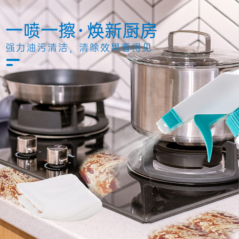 厨房重油污净清洁剂500g家用实惠装油烟机灶台油渍清洗柠檬香高清大图