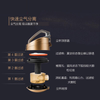 美的(Midea)强力吸尘器家用 手持式吸尘器大功率除尘VC12A1-FG 茶色 3 吸尘器功能 尘盒/尘桶地毯式 干式