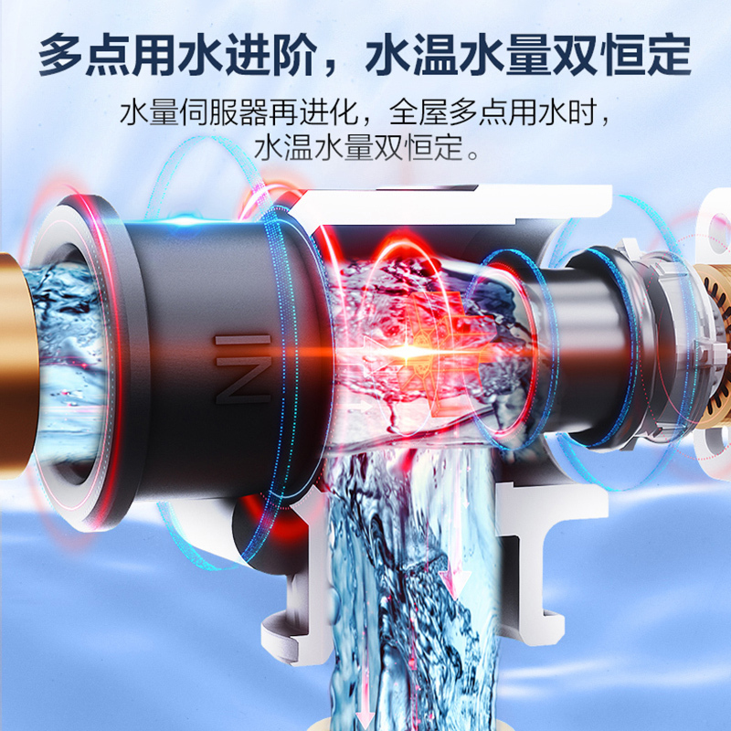 能率 16升燃气热水器GQ-16EW3AFEX(天然气) 全屋多点用水恒温 进阶水量伺服器 综合降噪