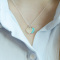 TIFFANY&CO.RETURN TO TIFFANY™系列:Tiffany 轻奢饰品925银项链经典双心形蓝色珐琅项
