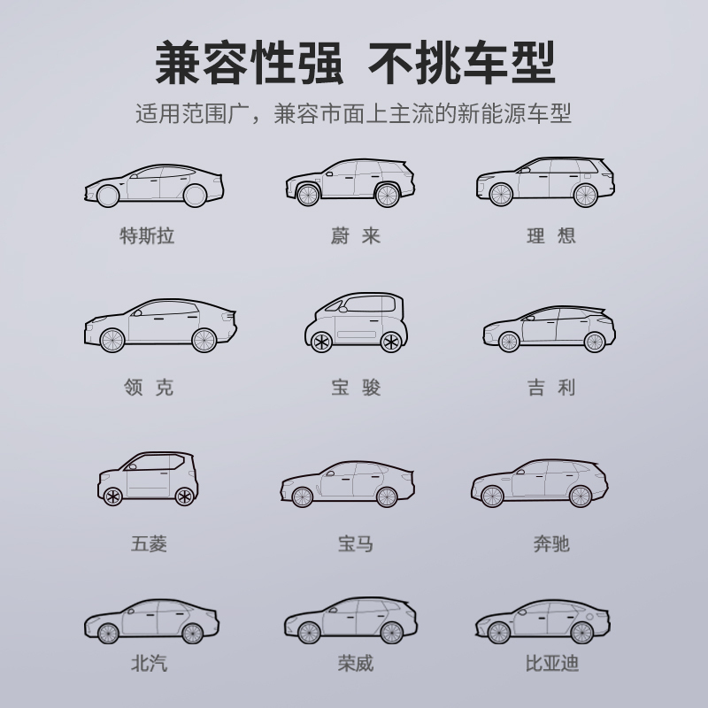 bull公牛新能源电动汽车比亚迪充电枪桩器家用便携式随车充7KW高功率款快充充电枪