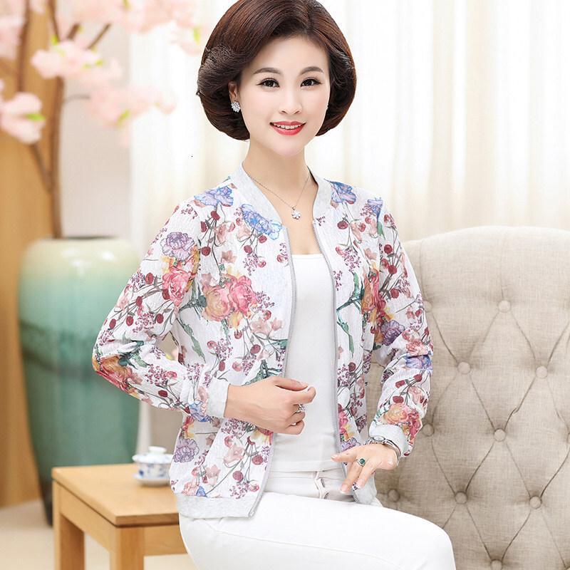 中老年女装夏季薄款棒球服防晒衣40-50岁妈妈大码宽松防晒服
