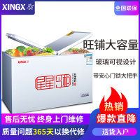 星星(XINGX)BD/BC-305EH 305升冰柜 冷柜 卧式大容量商用 冷藏冷冻转换单温柜 蝶门双层保温(白色)