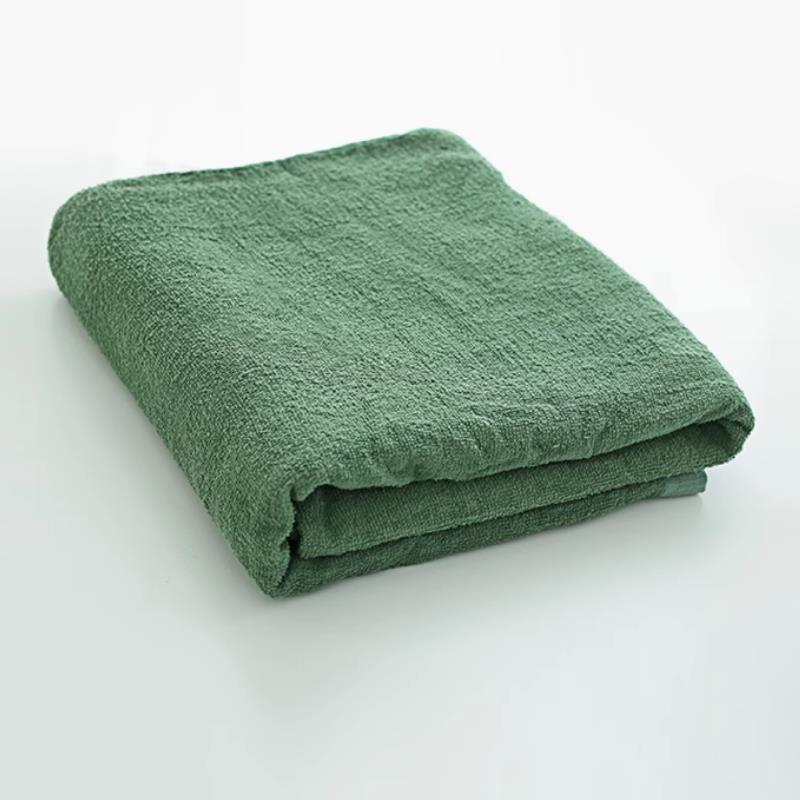 梦丽赛 纯色毛巾被绿色毛巾被 150cm×200cm (条)高清大图