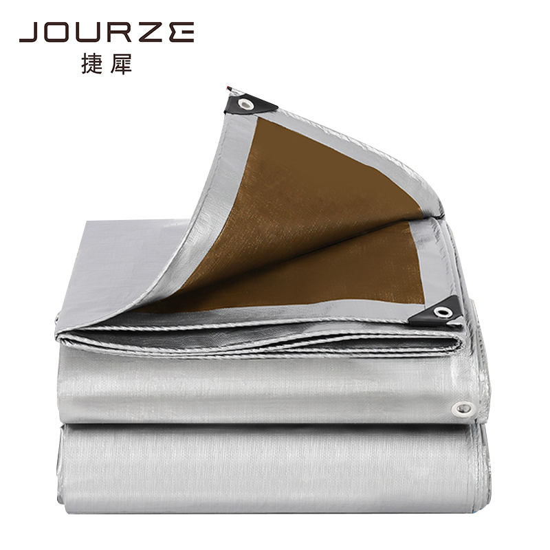 捷犀 灰色防雨篷布 450g/平方米高清大图