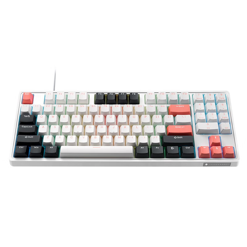 雷神(ThundeRobot)KG3089破晓 有线游戏机械键盘 电竞家用89键全键无冲 键线分离 PBT双色键帽 红轴