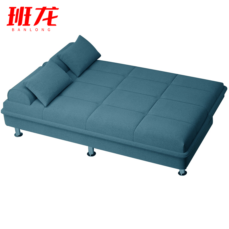 班龙折叠沙发床180*62*78cm蓝色张高清大图