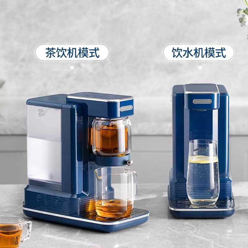 摩飞电器 即热式饮水机泡茶机家用办公室煮茶器泡茶吧机台式速热电热水壶 MR6087轻奢蓝高清大图