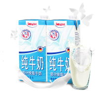进口牛奶 德国原装进口 牧牌MUH 甘蒂牧场部分脱脂 纯牛奶1L*2盒