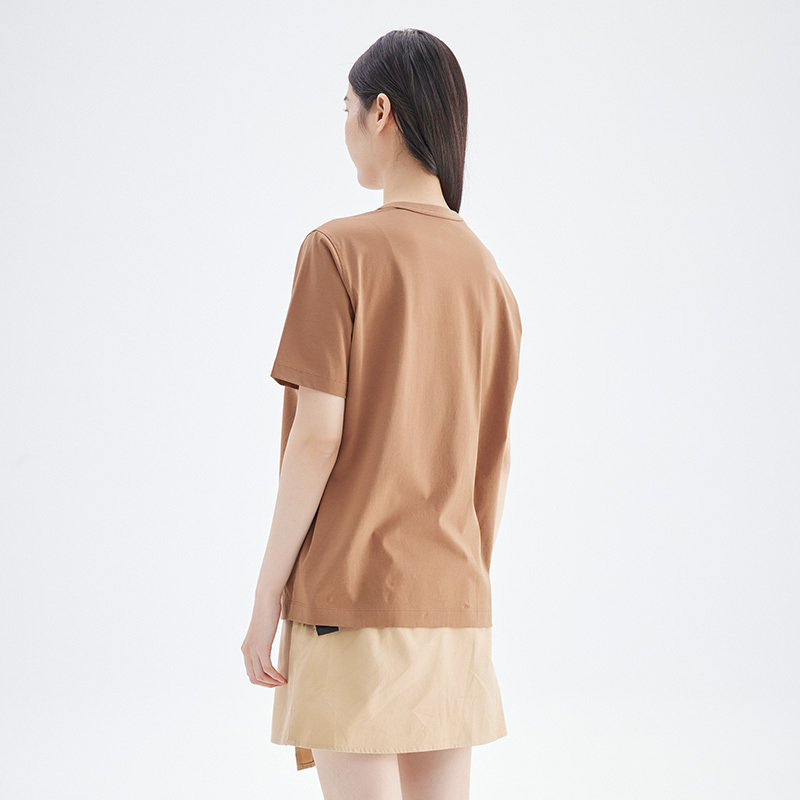 [100%棉]坦博尔女式短袖t恤2022新款圆领印花时尚气质半袖女TB2020220