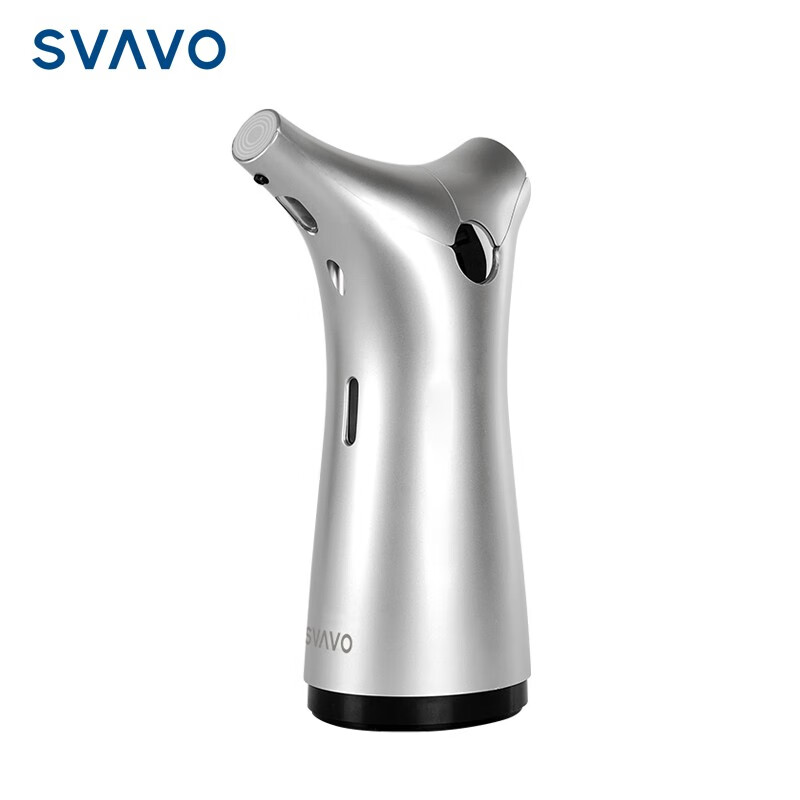 瑞沃(SVAVO)感应皂液器自动洗手液机家用洗洁精机免打孔卫生间洗手液盒 V-476 银色 220ml 给皂器单位:个高清大图