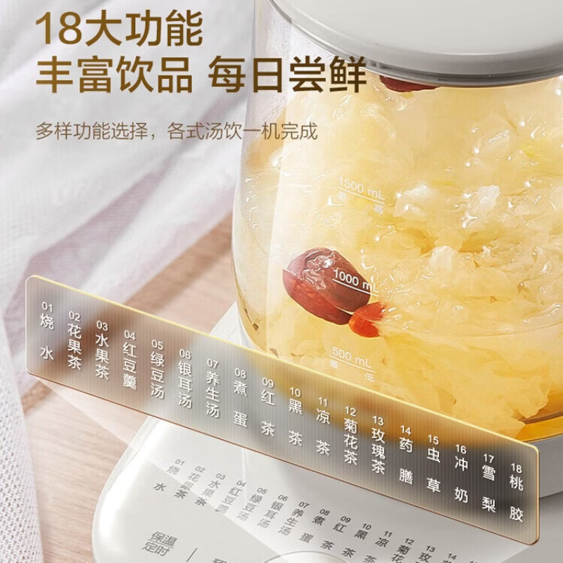 苏泊尔(SUPOR)家用自动断电大容量烧水壶 1.5L SW-15Y07高清大图