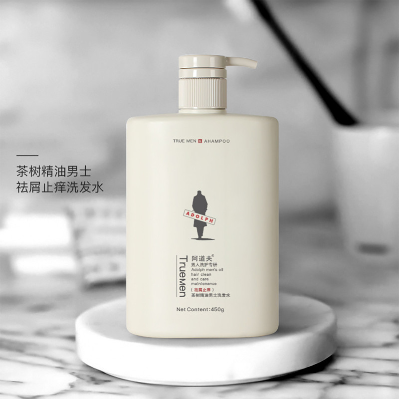 阿道夫男士茶树精油祛屑止痒洗发水450g