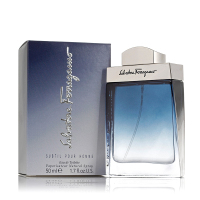FERRAGAMO菲拉格慕男士香水 蓝色经典男士淡香水100ml 清新花果香调持久留香 意大利原装进口