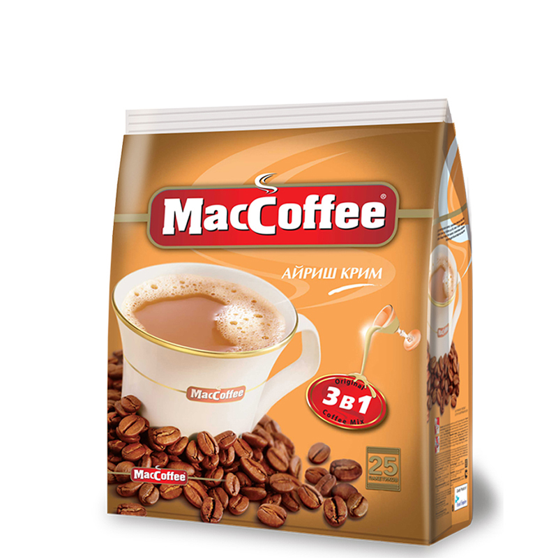 美卡菲(MacCoffee)3合1即溶咖啡 爱尔兰风味450g (18g*25包)马来西亚进口