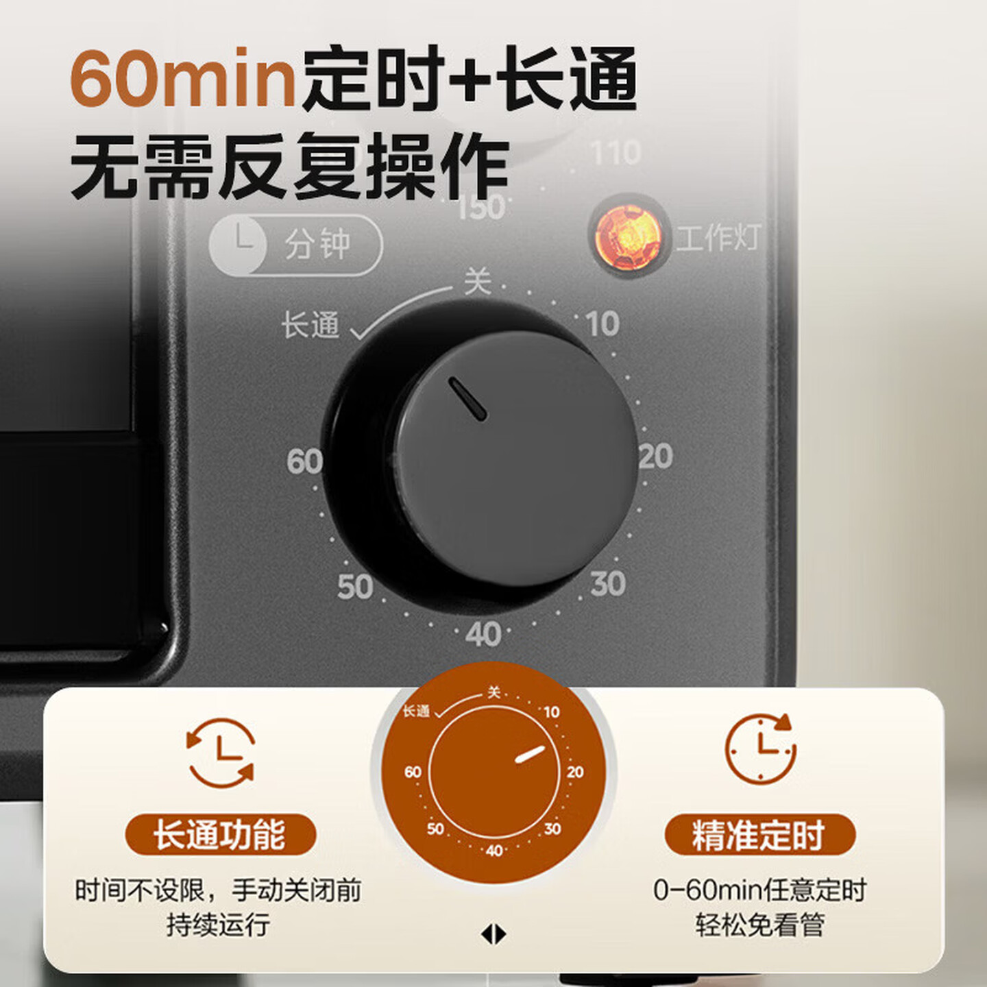 美的 含钛管烤箱 大容量 四旋钮独立控温家用烤箱 匀烤电烤箱PT30X530L 30L高清大图