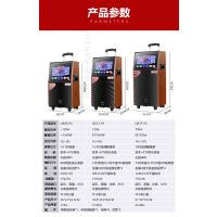 特美声官方旗舰QX15-65户外广场舞带显示屏音响直播高端声卡唱歌k歌大功率点歌唱歌移动ktv拉杆视频