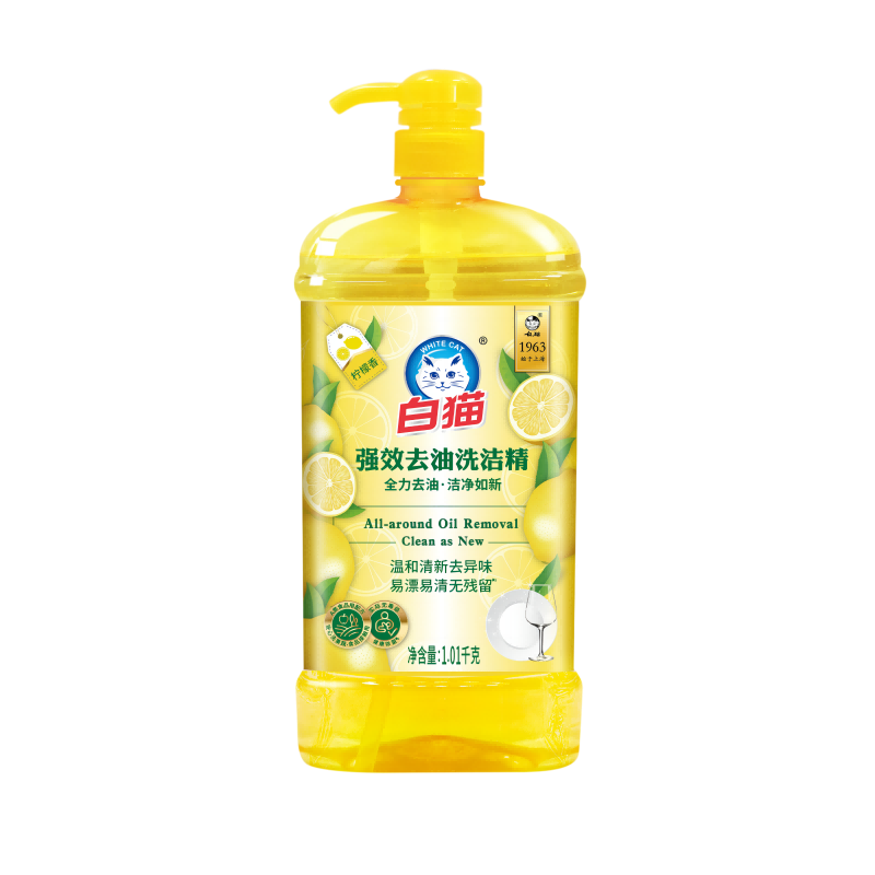 白猫 柠檬香强效去油洗洁精1.01kg (单位:瓶)