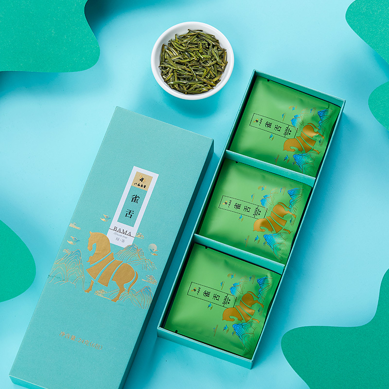 【2021新茶 买2送1】八马茶叶 春茶 雀舌绿茶明前早春茶叶 炒青绿茶品鉴装24g