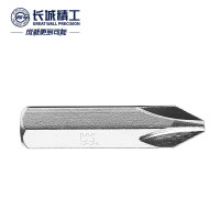 长城精工十字旋具头螺丝刀批头6.3mm系列25mm长PH3螺丝批头5个装 440003